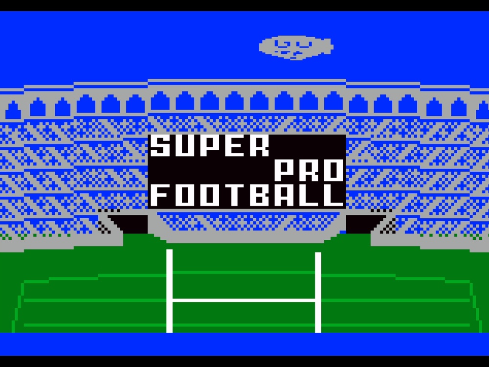 Title Screen of Super Pro Football for Intellivision